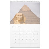 Farbige altägyptische Wandbilder Luxor Kalender (Feb 2027)