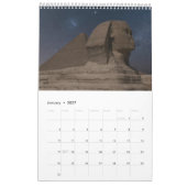 Farbige altägyptische Wandbilder Luxor Kalender (Jan 2027)