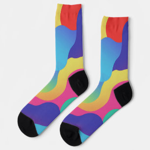Farbige Amorphe Formen Socken