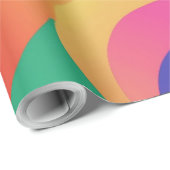 Farbige amorphe Formen Wallpaper Geschenkpapier (Rolleneckpunkt)