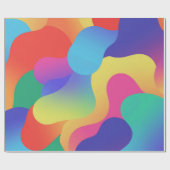Farbige amorphe Formen Wallpaper Geschenkpapier (Flach)