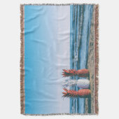 Farbige Ananas am Strand Decke (Vorderseite Vertikal)