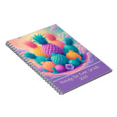 Farbige Ananas für 1. Klasse 2025 Notizblock (Rechte Seite)