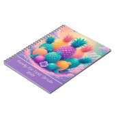 Farbige Ananas für 1. Klasse 2025 Notizblock (Linke Seite)