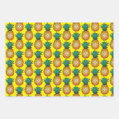 Farbige Ananas Geschenkpapier Set (Vorderseite 3)