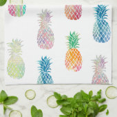 farbige Ananas Handtuch (Gefaltet)