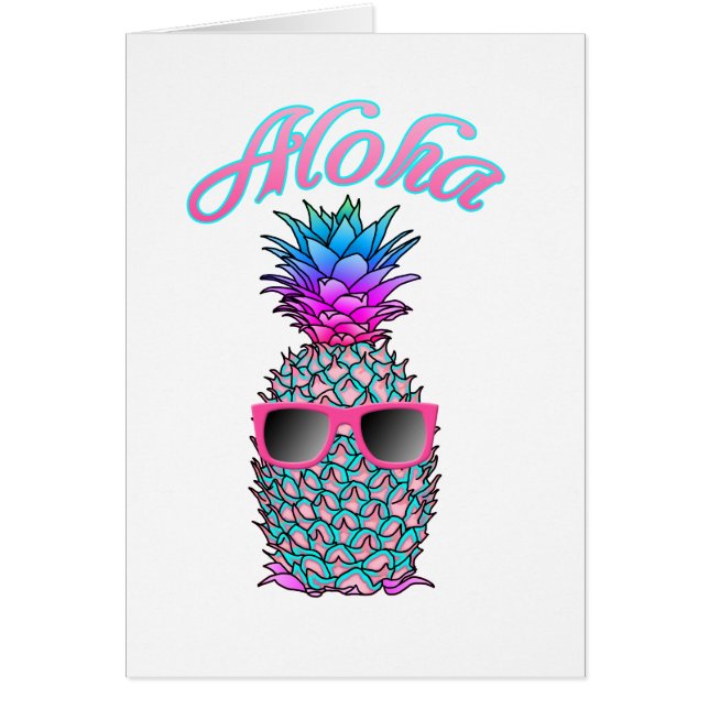 Farbige Ananas Hawaiian Aloha (Vorne)