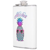 Farbige Ananas Hawaiian Aloha Flachmann (Links)
