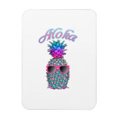 Farbige Ananas Hawaiian Aloha Magnet (Vertikal)