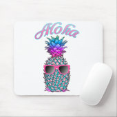 Farbige Ananas Hawaiian Aloha Mousepad (Mit Mouse)