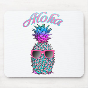 Farbige Ananas Hawaiian Aloha Mousepad