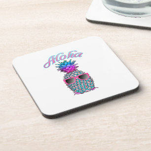 Farbige Ananas Hawaiian Aloha Untersetzer