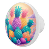 Farbige Ananas Keramikknauf (Rechts)