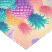 Farbige Ananas Kurzer Tischläufer (Ecke)