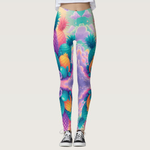 Farbige Ananas Leggings