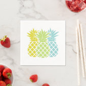 Farbige Ananas Serviette (Beispiel)