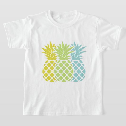 Farbige Ananas T-Shirt (Ablage )