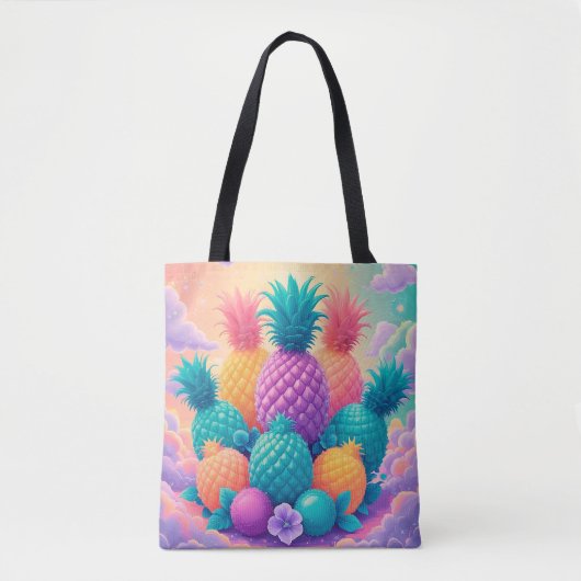Farbige Ananas Tasche (Vorderseite)
