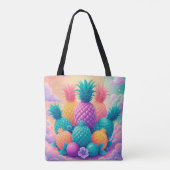 Farbige Ananas Tasche (Rückseite)