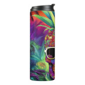 Farbige Ananas Thermosbecher (Nach links gedreht)