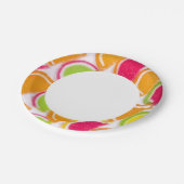 Farbige andere Gelee Pappteller (Schrägansicht)