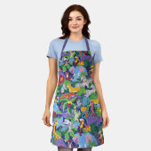 Farbige animierte Safari-Tiere Schürze (Getragen)