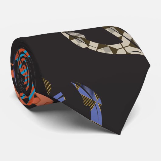 Farbige Anker Krawatte (Gerollt)