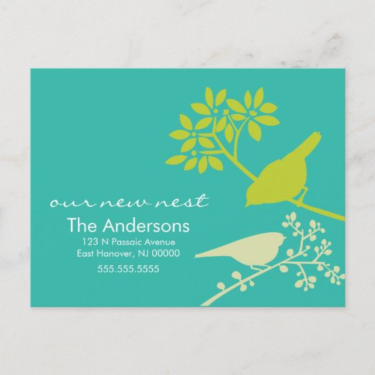 Farbige Ankündigungen zum Vogelzug (Vorderseite)