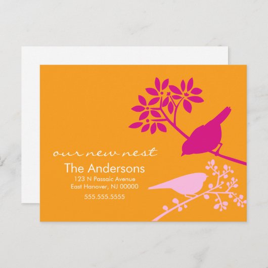 Farbige Ankündigungen zum Vogelzug (Vorne/Hinten)