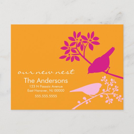 Farbige Ankündigungen zum Vogelzug (Vorderseite)