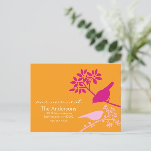 Farbige Ankündigungen zum Vogelzug (Stehend Vorderseite)