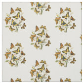 Farbige Ansammlung von Schmetterlingen und Raupen Stoff (Muster)