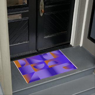 Farbige Ansammlung Zeit abstrakt moderner Gefälle Fußmatte