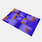 Farbige Ansammlung Zeit abstrakt moderner Gefälle Fußmatte (Schrägansicht)
