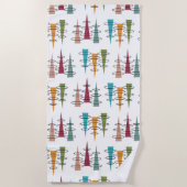 Farbige Antenne Strandtuch (Vorderseite)