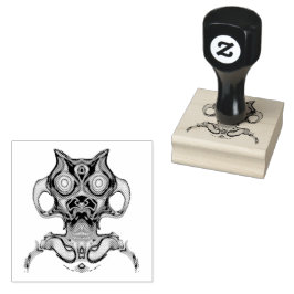 Farbige antike Raumdol v1 Gummistempel
