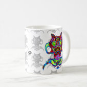 Farbige antike Raumdol v1 Kaffeetasse (VorderseiteRechts)