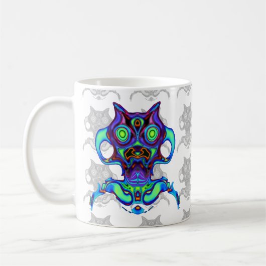 Farbige antike Raumdol v1 Kaffeetasse (Links)