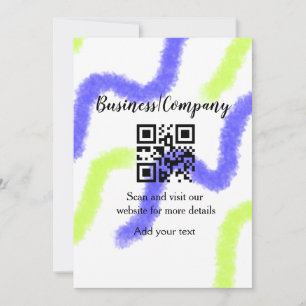 Farbige Aquarell-Abstrakt-Name-Text Einladung