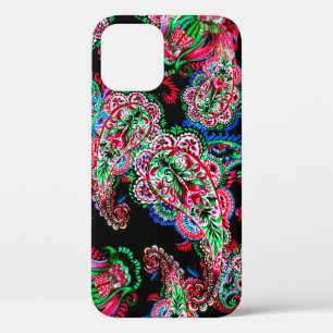 Farbige Aquarell-Paisley-Blumenillustration pa Case-Mate iPhone Hülle