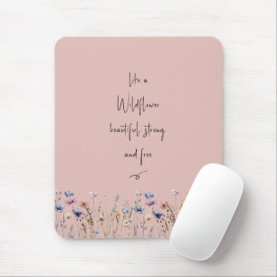 Farbige Aquarell-Wildblume Mousepad
