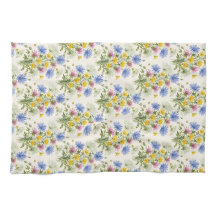 Farbige Aquarell-Wildblumen