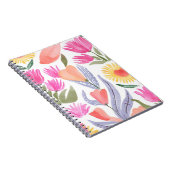 Farbige Aquarell-Wildblumen | Handgemalt Notizblock (Rechte Seite)