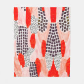 Farbige Aquarellbilder Fleecedecke (Vorderseite)