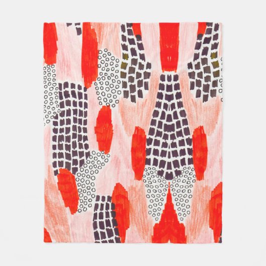 Farbige Aquarellbilder Fleecedecke (Vorderseite)