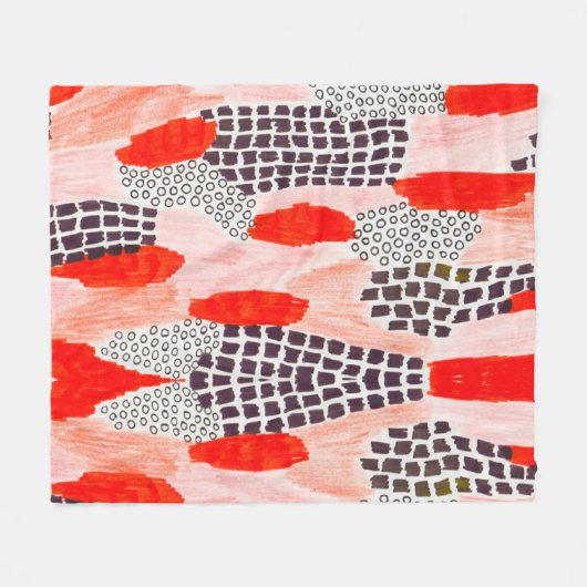 Farbige Aquarellbilder Fleecedecke (Vorderseite (Horizontal))