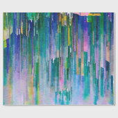 Farbige Aquarellbilder Geschenkpapier (Flach)