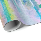 Farbige Aquarellbilder Geschenkpapier (Rolleneckpunkt)