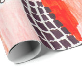 Farbige Aquarellbilder Geschenkpapier (Rolleneckpunkt)