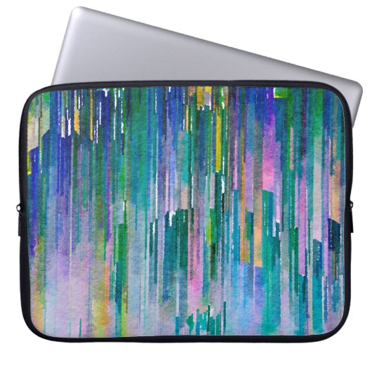 Farbige Aquarellbilder Laptopschutzhülle (Vorderseite)